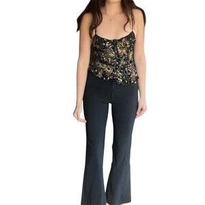Black Guess straight leg flare pants Y2K size 30